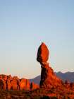 USA-Utah-Arches National Park Balance Rock at sunset Art Print